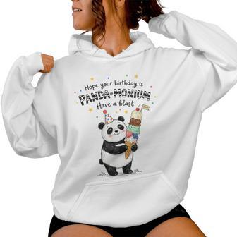 Panda-Monium Gelato Per Feste Divertente Felpa con cappuccio da donna - Novitaregali