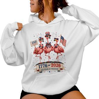 Patriotic Flamingo 250 Years American Spirit Women Hoodie - Thegiftio UK