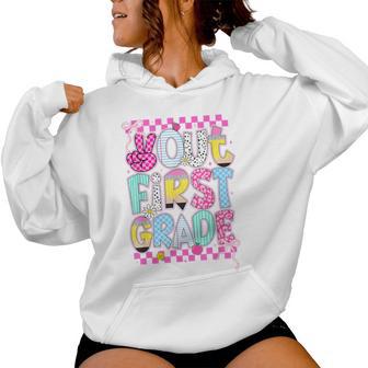 Peace Out 1St Grade Graduation Last Day School Girls Kids Women Hoodie - Thegiftio UK