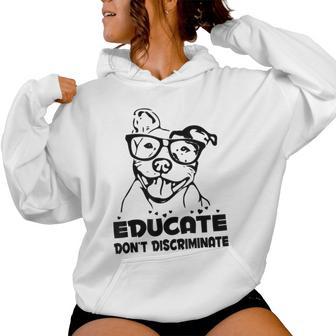 Per Amanti Dei Pitbull Ecritta Mom Rescue Dog Idea Regalo Per Cuccioli Felpa con cappuccio da donna - Novitaregali