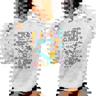 Pilates Me Rend Heureux Été Floral Printemps Sweat à capuche femme - Cadeauxyz