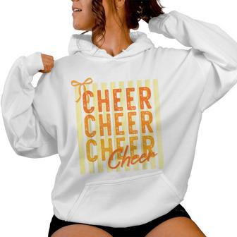 Preppy Cheer Yellow Cheerleader Team Squad Kids Girl Bow Women Hoodie - Monsterry
