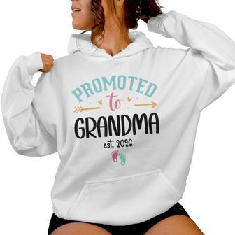 Promoted To Grandma Est 2026 Nana First Time Grandmother '26 レディースパーカー - Kawaiitshirt