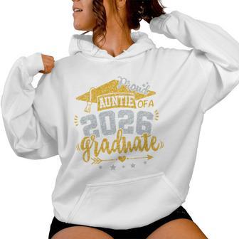 Proud Auntie Of A 2026 Graduate Grad Senior Aunt Graduation Tri-Blend Women Hoodie - Thegiftio UK