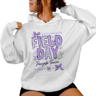 Purple Team Happy Field Day School Trip For Teacher Student Women Hoodie | Mazezy