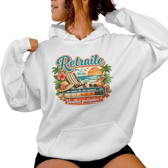 Retraite En Cours De Chargement Cadeau Humour Original Sweat à capuche femme - Cadeauxyz