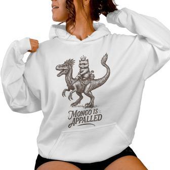 Retro Mongo Is Appalled Princess Cat Riding Dinosaur Womens Women Hoodie - Thegiftio UK