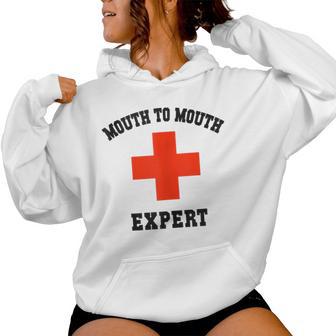 Sarcastic Mouth To Expert Lifeguards Specialist Beach Patrol Women Hoodie - Thegiftio UK
