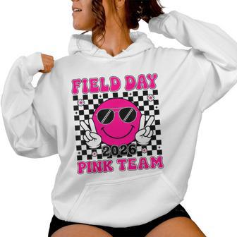 School Field Day Pink Team Teacher Kids Field Day 2026 Women Hoodie - Thegiftio