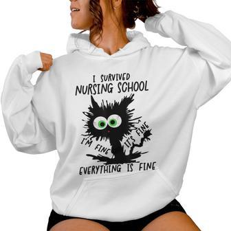 I Survived Nursing School Graduation 2026 Nurse School Grad Women Hoodie - Thegiftio UK