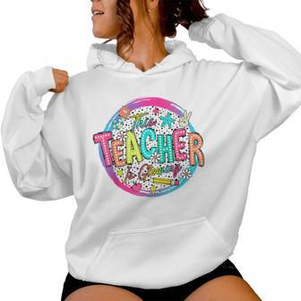 This Teacher Is Glowing Hello Summer End Of School Women Hoodie - Monsterry