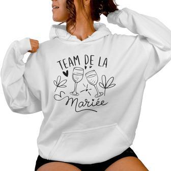 Team Mariée Evjf Déguisement Humour Enterrement Sweat à capuche femme - Cadeauxyz