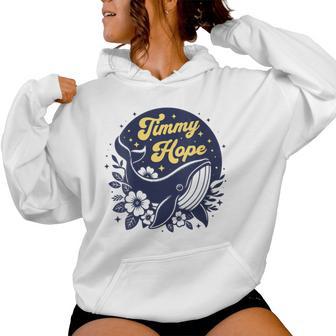 Timmy Hope Whale Rescue Baltique Motif Buckelwal Wal Cool Sweat à capuche femme - Cadeauxyz