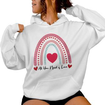 Tout Ce Dont Tu As Besoin C'est De L'amour Sweat à capuche femme - Cadeauxyz