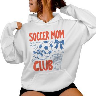 Vintage Soccer Moms Club Game Day Baller Mom Women Hoodie - Monsterry