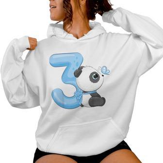 キッズ 女の子 男の子 キッズ 3 歳の誕生日 パンダ バースデー レディースパーカー - Kawaiitshirt