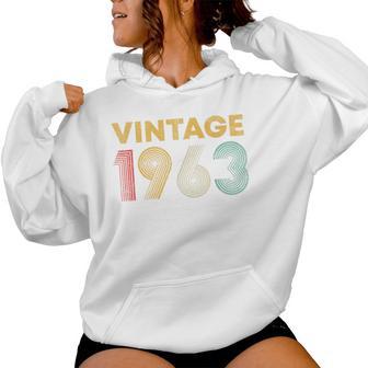 ヴィンテージ 1963 63歳の誕生日プレゼント 男性 女性 63歳 レディースパーカー - Kawaiitshirt