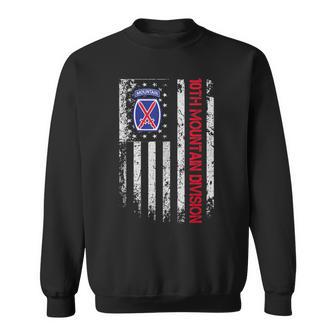 10Th Mountain Division Veteran Vintage Usa Flag Veterans Day Sweatshirt - Thegiftio UK