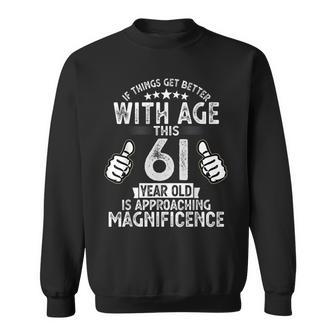 1962年生まれの男性の61歳の誕生日 スウェットシャツ - Kawaiitshirt