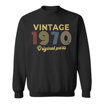1970年 誕生日プレゼント レトロ バースデー ヴィンテージ 1970年 オリジナルパーツ スウェットシャツ - Kawaiitshirt