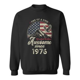 1976 愛国的なイーグル、50歳の誕生日、アメリカ国旗 愛国的 スウェットシャツ - Kawaiitshirt