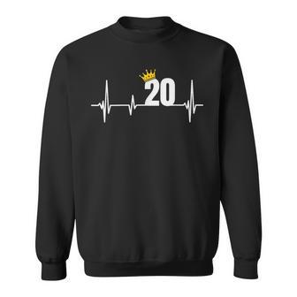 20 Geburtstag 20 Jahre Herzschlag Sweatshirt - Seseable