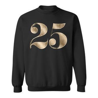 25 25 誕生日 お気に入り 数字 フルール・ド・リス スウェットシャツ - Kawaiitshirt
