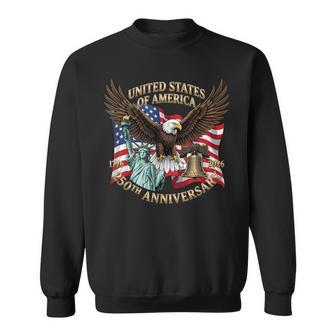 250 Years 1776-2026 250Th Birthday Eagle Liberty Bell Sweatshirt - Thegiftio