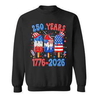 250 Years American 1776 2026 250Th Usa 4Th Of July Boy Kids Sweatshirt - Monsterry UK