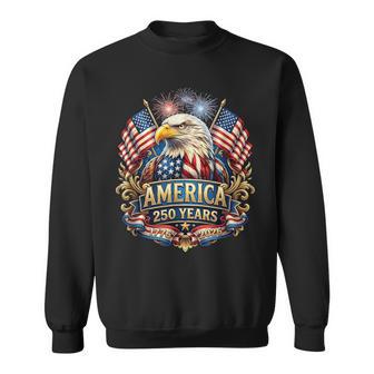 250 Years American Anniversary 1776-2026 Usa Flag Sweatshirt | Mazezy