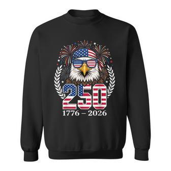 250Th Anniversary Usa 1776-2026 4Th Of July Fireworks Eagle Sweatshirt - Thegiftio UK