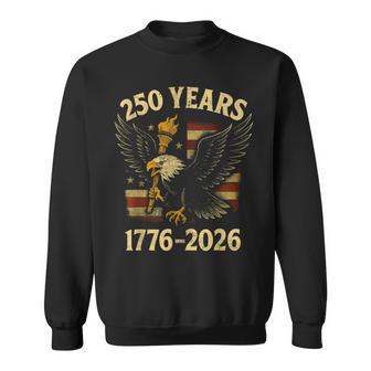 250Th Anniversary Usa Flag 250 Years American Bald Eagle Sweatshirt - Thegiftio UK