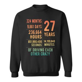 27 Años Casados Divertido 27 Aniversario De Boda Camisa de entrenamiento - Regaloses