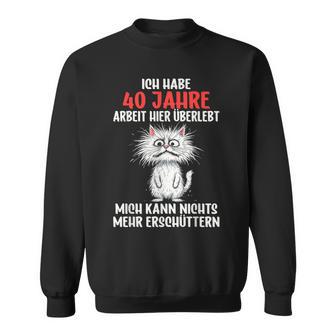 40 Jähriges Dienstjubiläum Firmenjubiläum 40 Jubiläum Arbeit Sweatshirt - Geschenkecke