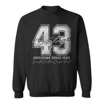 43 Year Old Vintage 1983 Limited Edition 43Rd Birthday Sweatshirt - Thegiftio UK
