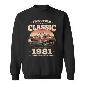 45 Cumpleaños Hombre Regalointage Año 1981 Camisa de entrenamiento - Regaloses