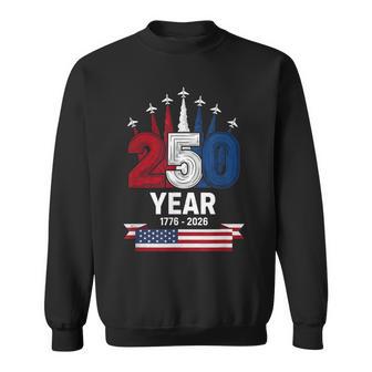 4Th Of July 1776 2026 Patriotic Anniversary Red White Blue Sweatshirt - Thegiftio UK