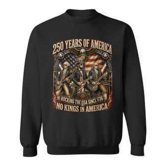 4Th Of July America No Kings Abe Lincoln Sweatshirt - Thegiftio UK