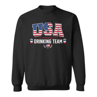 4Th Of July For Beer Cool Usa Drinking Team Sweatshirt | Seseable UK