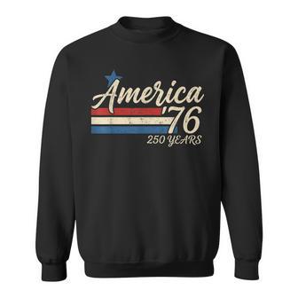 4Th Of July Usa 250 Years 1776-2026 America Flag Patriotic Sweatshirt - Thegiftio UK