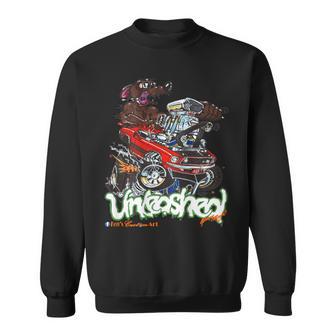 69 Mach 1 Rat Hot Rod Unleashed On Back Sweatshirt - Thegiftio UK