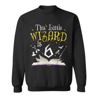 6Th B-Day Magic Wizard 6 Year Old Birthday Matching Family Sweatshirt - Thegiftio UK