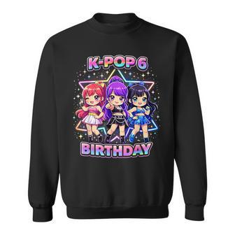 6Th Birthday K-Pop 6 Year Old Korean Music Birthday Kpop Sweatshirt - Thegiftio UK