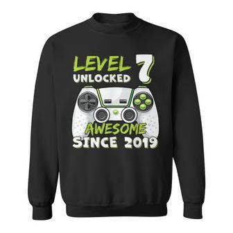 7 Year Old Bday Decorations Son Boy 7Yr 2019 7Th Birthday Sweatshirt - Thegiftio UK