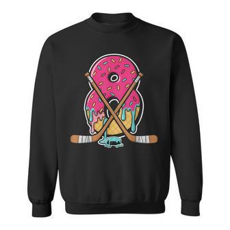 8 Year Old Hockey Ice Cream Drip Youth 8Th Birthday Boys Sweatshirt - Thegiftio UK