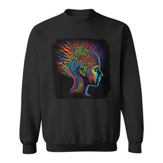 Affiche Abstraite Psychédélique Trippy Lumière Noire Sweater e - Cadeauxyz