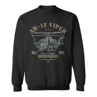 Ah-1Z ヴァイパー Ah-1Ziper Zulu Cobra 攻撃ヘリコプター スウェットシャツ - Kawaiitshirt