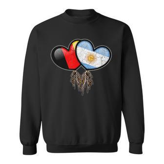Alemania Y Argentina Corazón Banderas Raíces Para Mostrar Patrimonio Camisa de entrenamiento - Regaloses