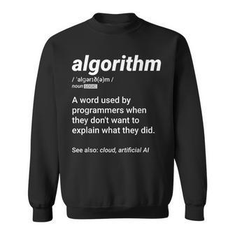 Algoritmo Definizione Divertente Coding Programmer Humorcripting Felpa - Novitaregali