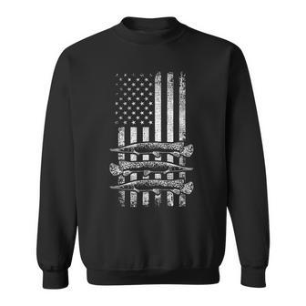 Alligator Gar Usa レトロ ヴィンテージ アメリカン ガーフィッシュ ガーパイク スウェットシャツ - Kawaiitshirt